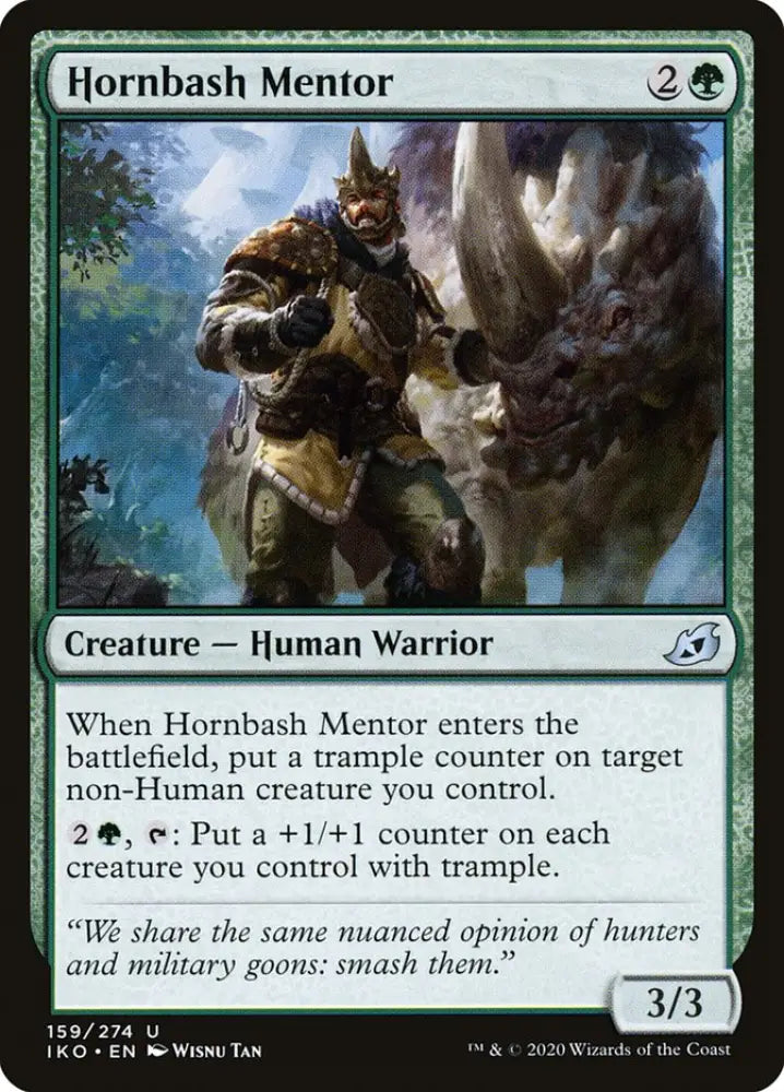 Hornbash Mentor [Ikoria: Lair of Behemoths] - MTG Single