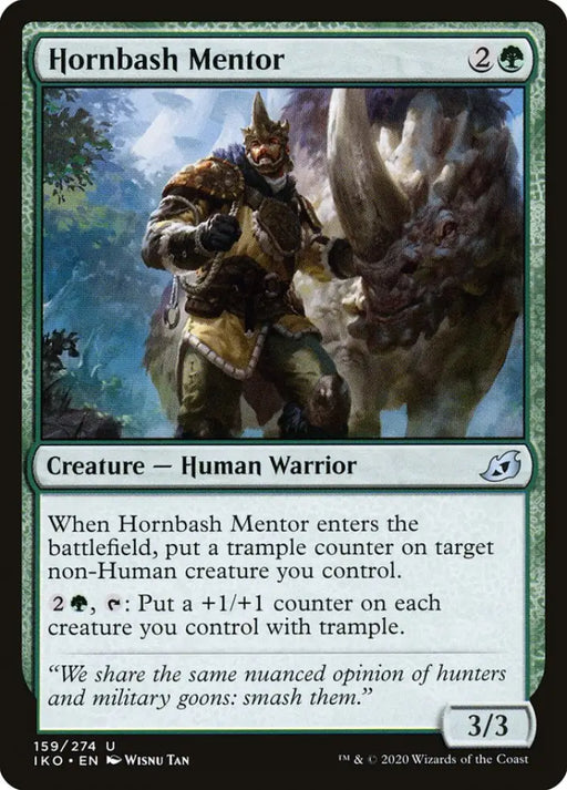 Hornbash Mentor [Ikoria: Lair of Behemoths] - MTG Single
