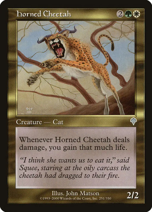 Horned Cheetah [Invasion] - MTG Single