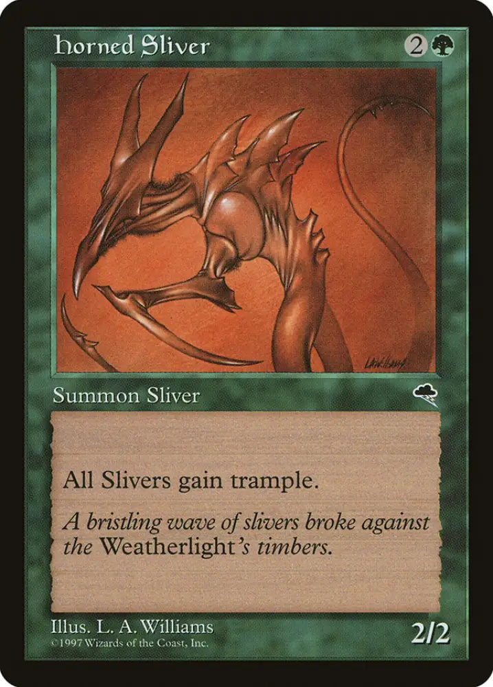 Horned Sliver [Tempest] - MTG Single