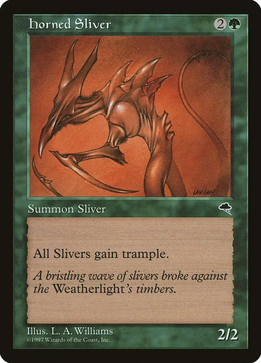 Horned Sliver [Tempest] - MTG Single