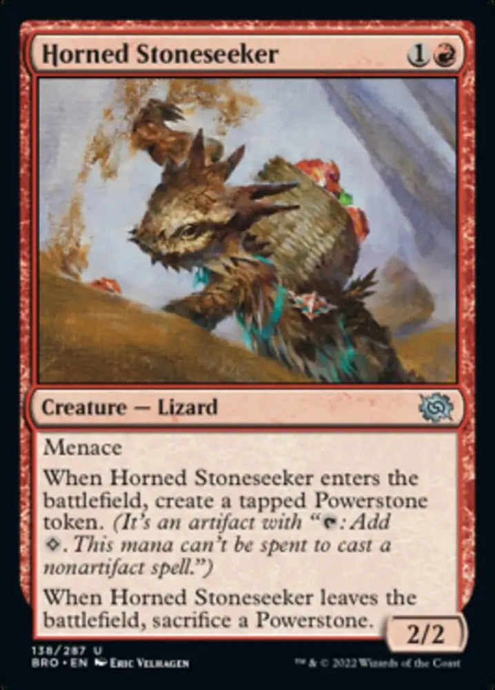 Horned Stoneseeker [The Brothers’ War] - MTG Single