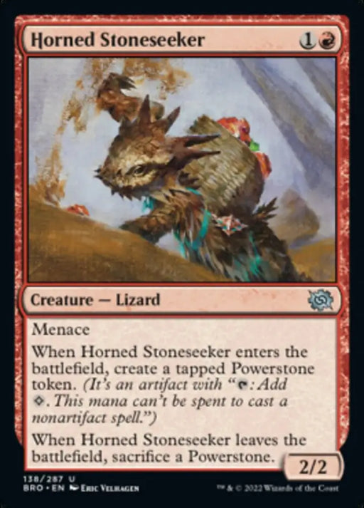 Horned Stoneseeker [The Brothers’ War] - MTG Single