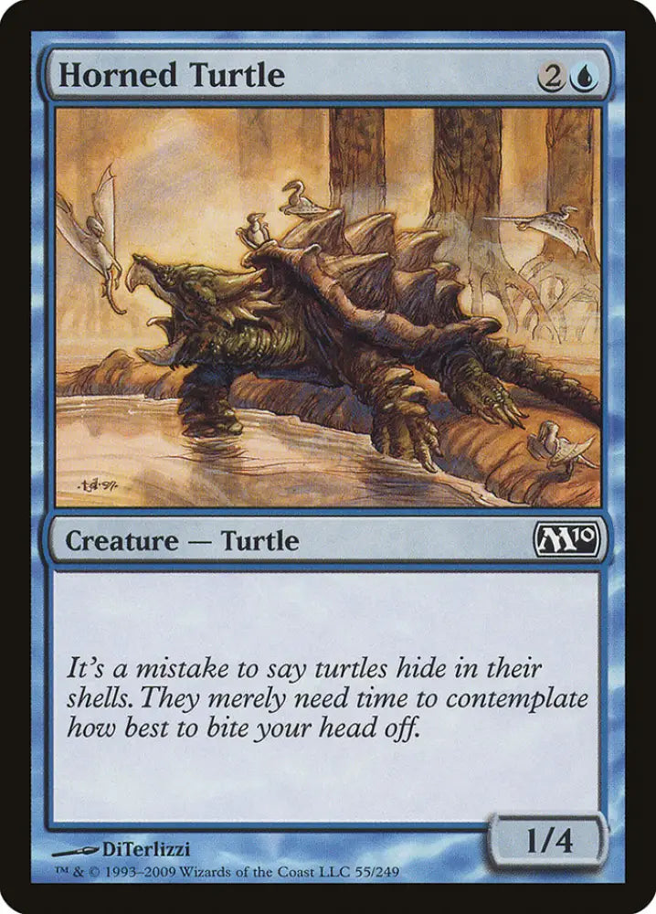 Horned Turtle [Magic 2010] - MTG Single
