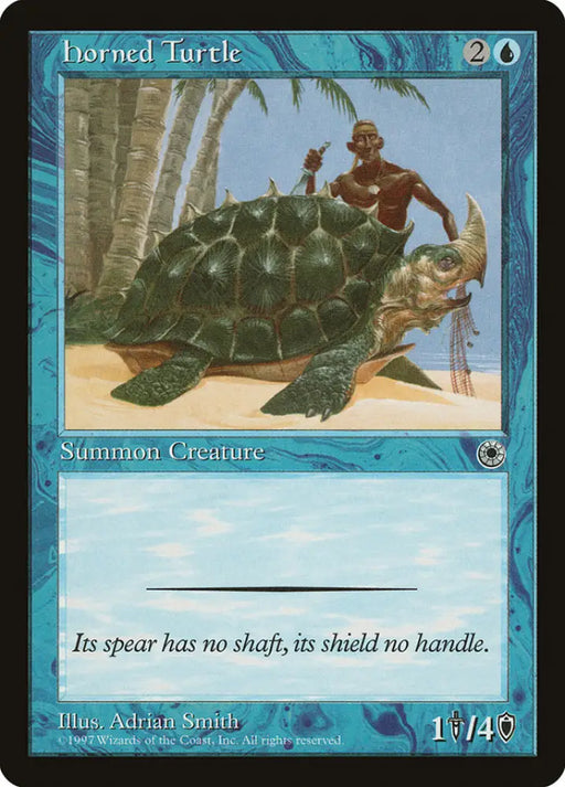 Horned Turtle [Portal] - MTG Single