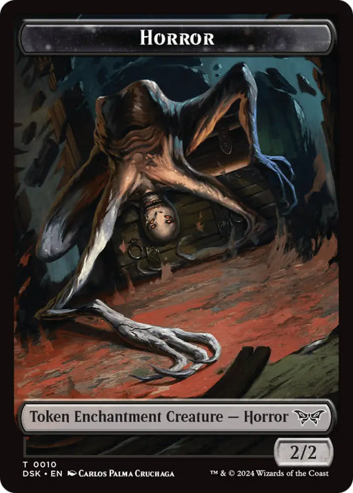 Horror // Manifest Double-Sided Token [Duskmourn: House of Horror Tokens] - MTG Single