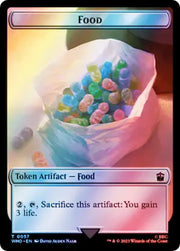 Horse // Food (0057) Double-Sided Token (Surge Foil) [Doctor Who Tokens] - MTG Single