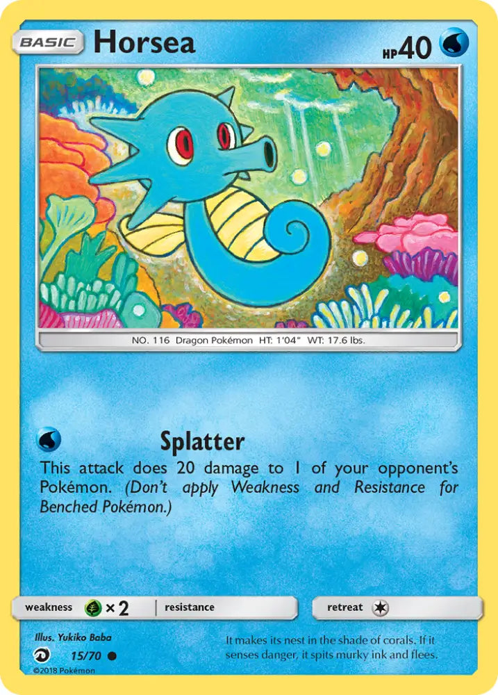 Horsea (15/70) [Sun & Moon: Dragon Majesty] - Pokemon Single