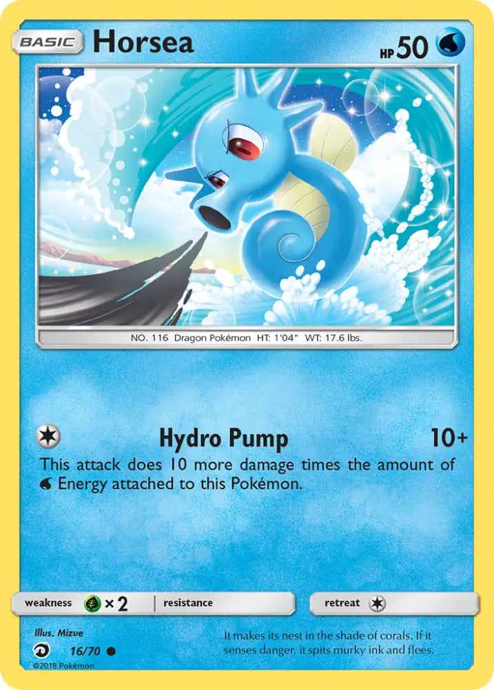 Horsea (16/70) [Sun & Moon: Dragon Majesty] - Pokemon Single