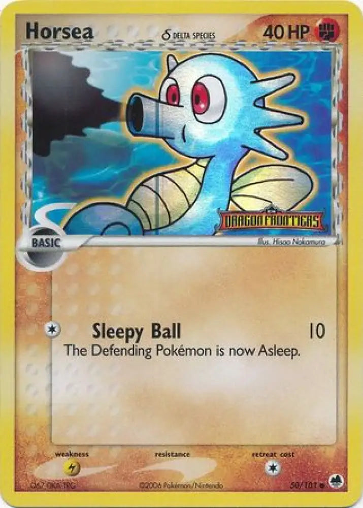 Horsea (50/101) (Delta Species) (Stamped) [EX: Dragon Frontiers] - Pokemon Single