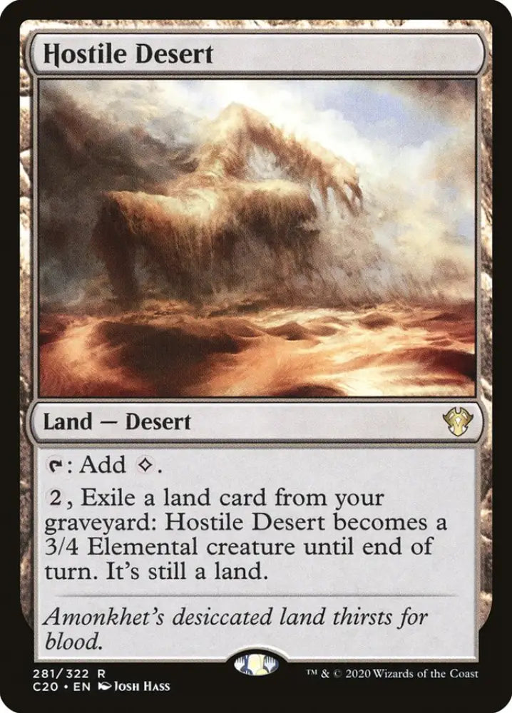 Hostile Desert [Commander 2020] - MTG Single