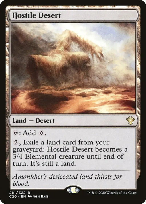 Hostile Desert [Commander 2020] - MTG Single