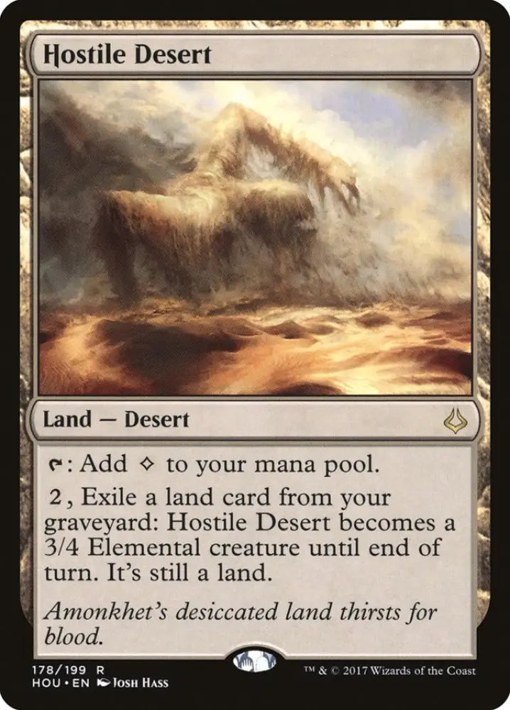 Hostile Desert [Hour of Devastation] - MTG Single