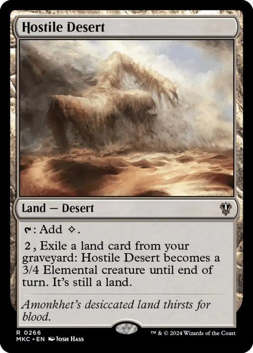 Hostile Desert [Murders at Karlov Manor Commander] - MTG Single