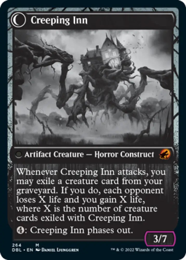 Hostile Hostel // Creeping Inn [Innistrad: Double Feature] - MTG Single