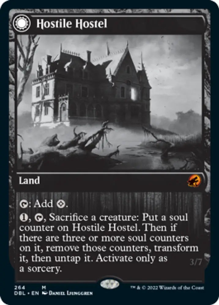 Hostile Hostel // Creeping Inn [Innistrad: Double Feature] - MTG Single