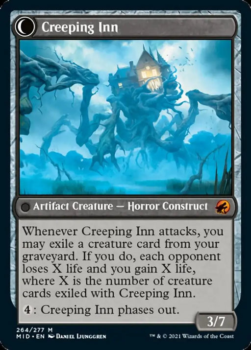 Hostile Hostel // Creeping Inn [Innistrad: Midnight Hunt] - MTG Single