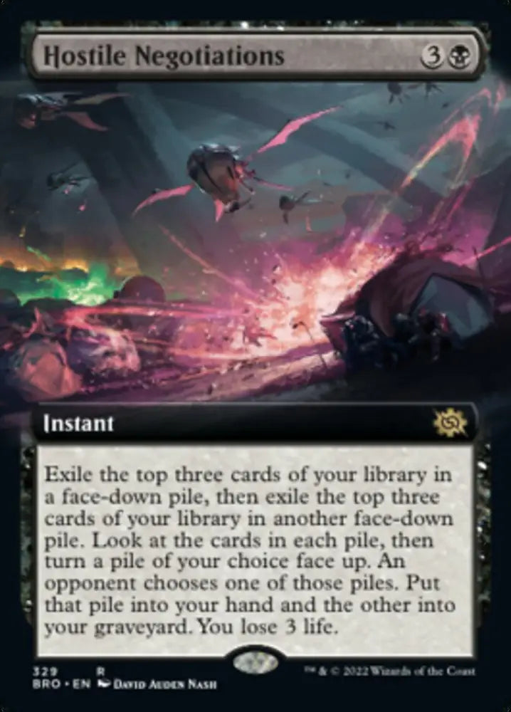 Hostile Negotiations (Extended Art) [The Brothers’ War] - MTG Single