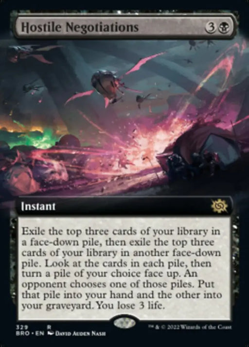 Hostile Negotiations (Extended Art) [The Brothers’ War] - MTG Single
