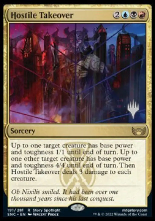 Hostile Takeover (Promo Pack) [Streets of New Capenna Promos] - MTG Single