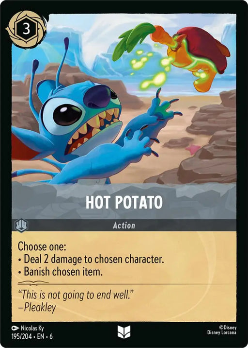Hot Potato (195/204) [Azurite Sea] - Lorcana Single
