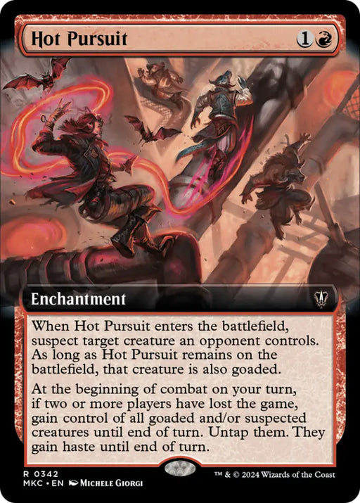 Hot Pursuit (Extended Art) [Murders at Karlov Manor Commander] - MTG Single