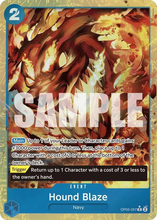 Hound Blaze (Alternate Art) (OP05-057) [Premium Booster -The Best-]