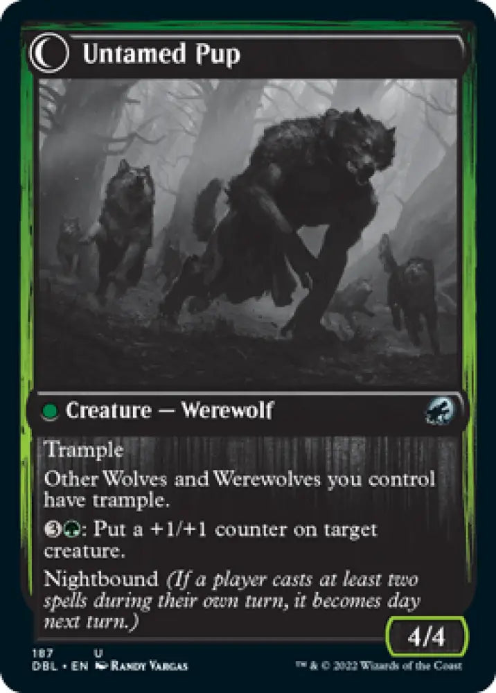 Hound Tamer // Untamed Pup [Innistrad: Double Feature] - MTG Single