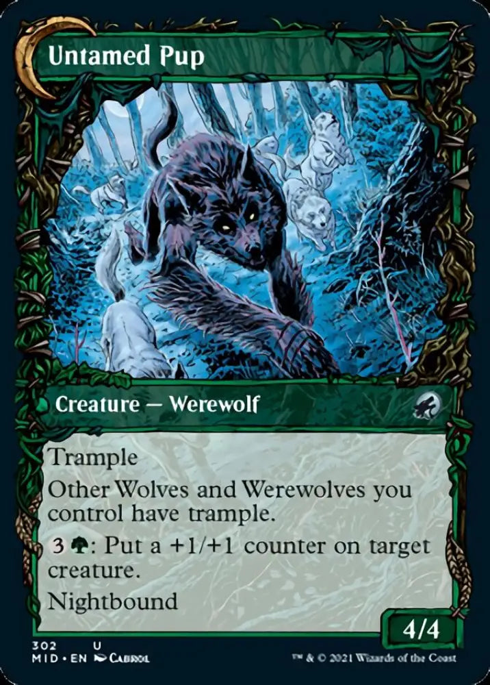 Hound Tamer // Untamed Pup (Showcase Equinox) [Innistrad: Midnight Hunt] - MTG Single