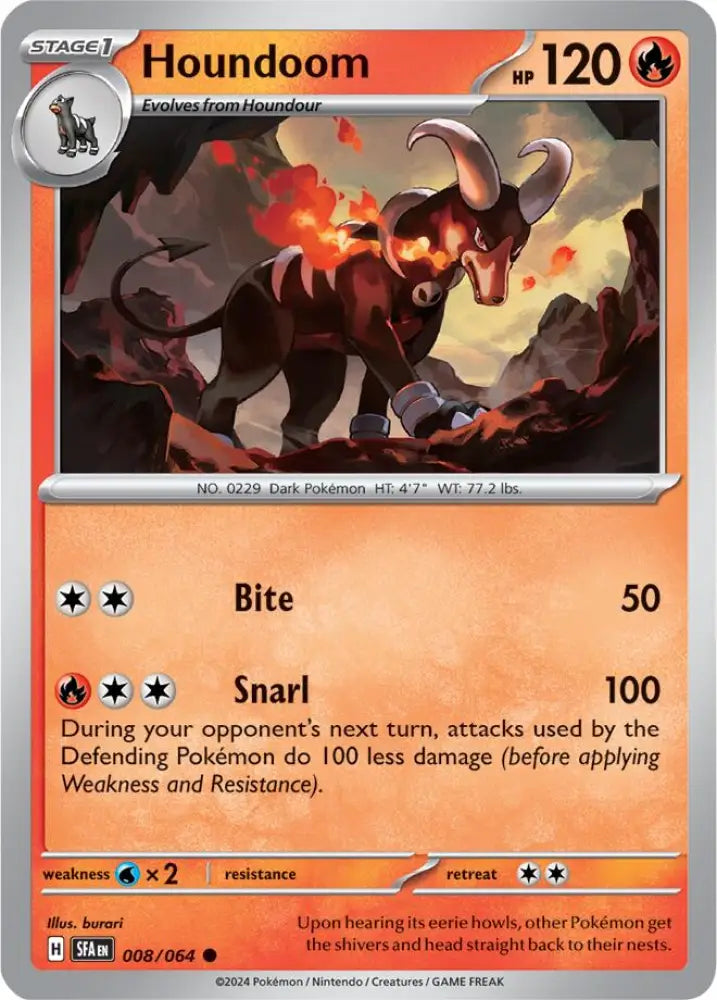 Houndoom (008/064) [Scarlet & Violet: Shrouded Fable] - Pokemon Single