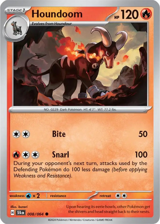 Houndoom (008/064) [Scarlet & Violet: Shrouded Fable] - Pokemon Single