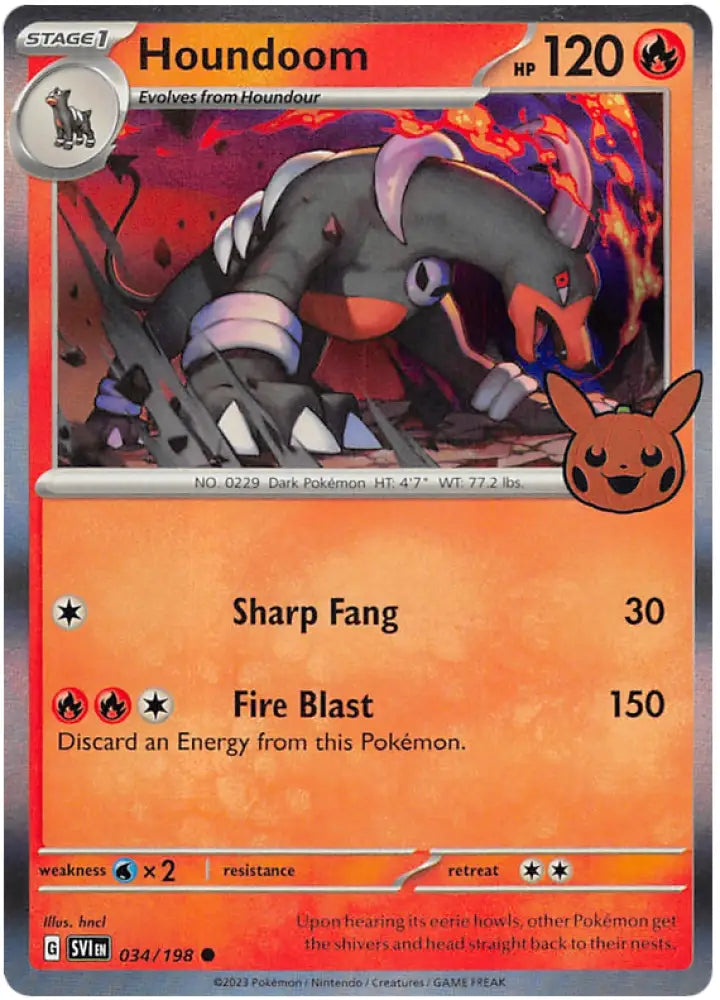 Houndoom (034/198) [Trick or Trade 2023] - Pokemon Single