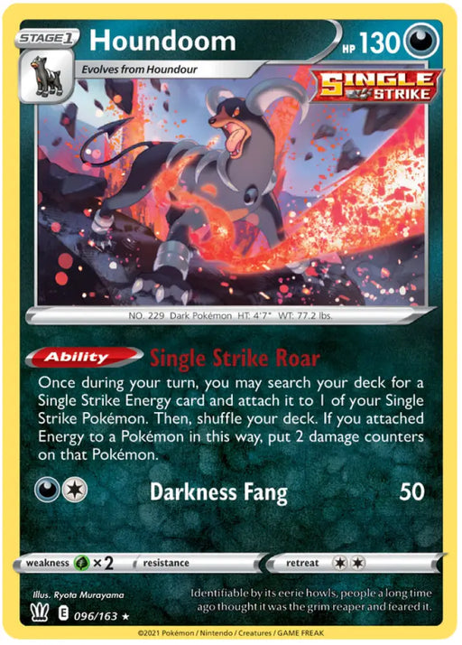 Houndoom (096/163) [Sword & Shield: Battle Styles] - Pokemon Single