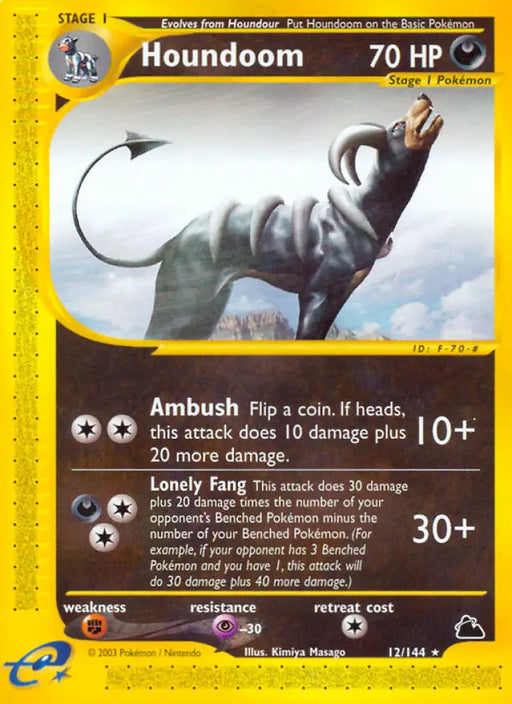 Houndoom (12/144) [Skyridge] - Pokemon Single