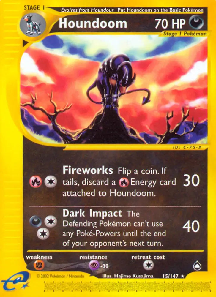 Houndoom (15/147) [Aquapolis] - Pokemon Single