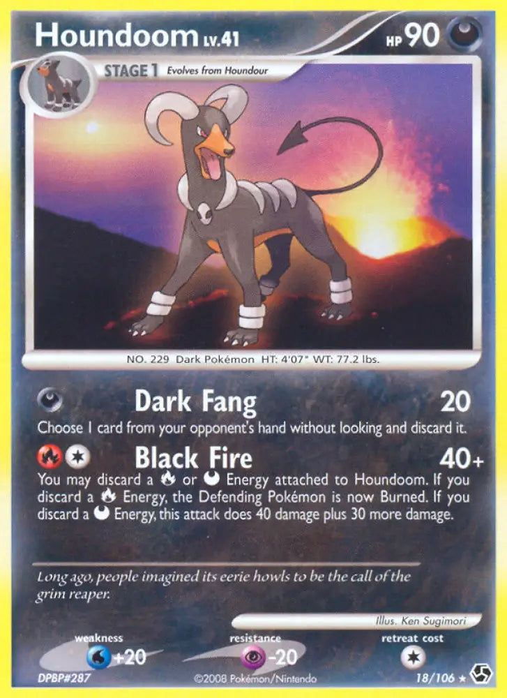 Houndoom (18/106) [Diamond & Pearl: Great Encounters] - Pokemon Single