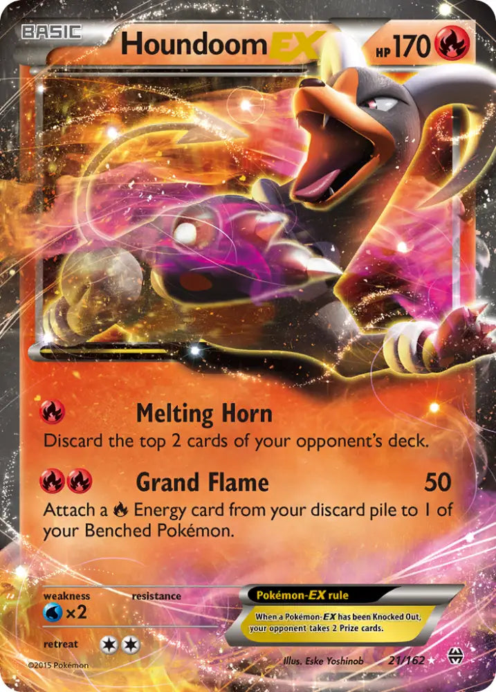 Houndoom EX (21/162) [XY: BREAKthrough] - Pokemon Single