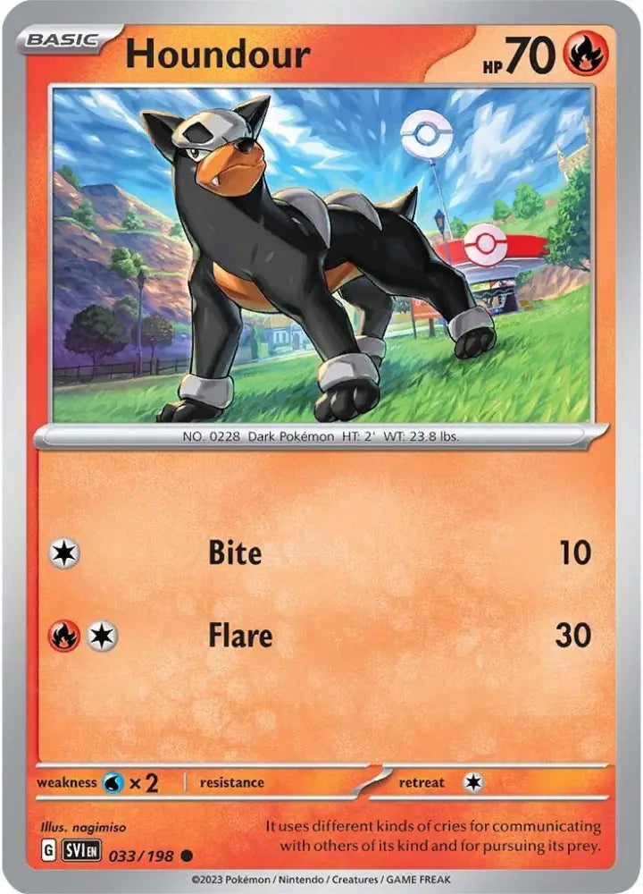 Houndour (033/198) [Scarlet & Violet: Base Set] - Pokemon Single