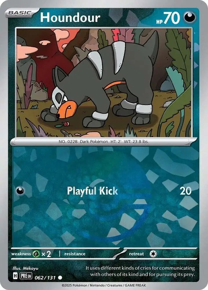 Houndour (062/131) (Poke Ball Pattern) [Scarlet & Violet: Prismatic Evolutions] - Pokemon Single