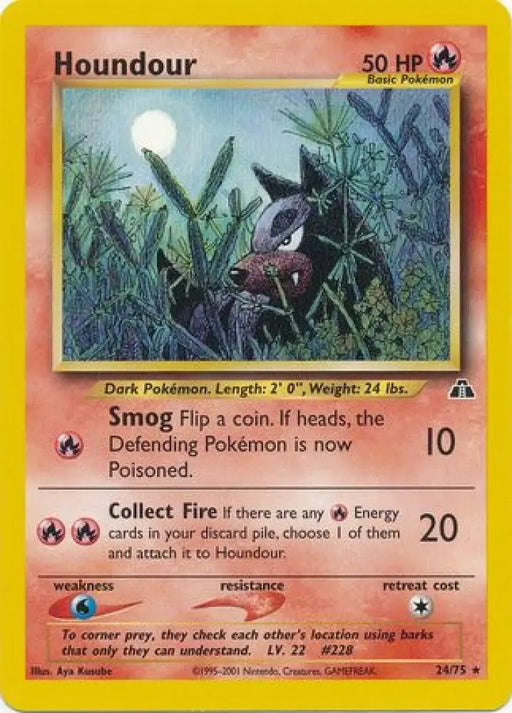 Houndour (24/75) [Neo Discovery Unlimited] - Pokemon Single