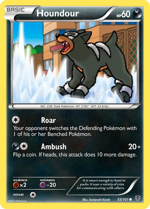 Houndour (55/101) [Black & White: Plasma Blast] - Pokemon Single