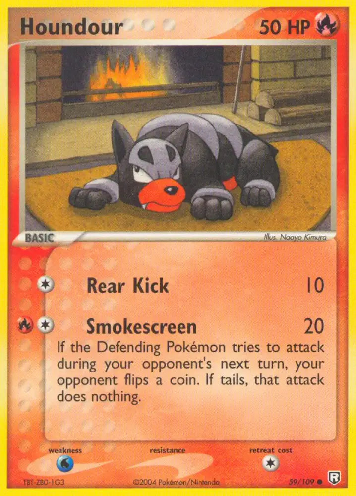 Houndour (59/109) [EX: Team Rocket Returns] - Pokemon Single