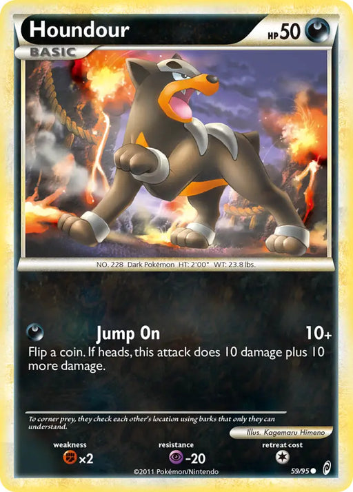 Houndour (59/95) [HeartGold & SoulSilver: Call of Legends] - Pokemon Single