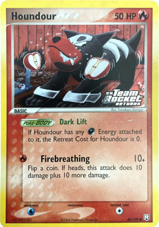 Houndour (60/109) (Stamped) [EX: Team Rocket Returns] - Pokemon Single