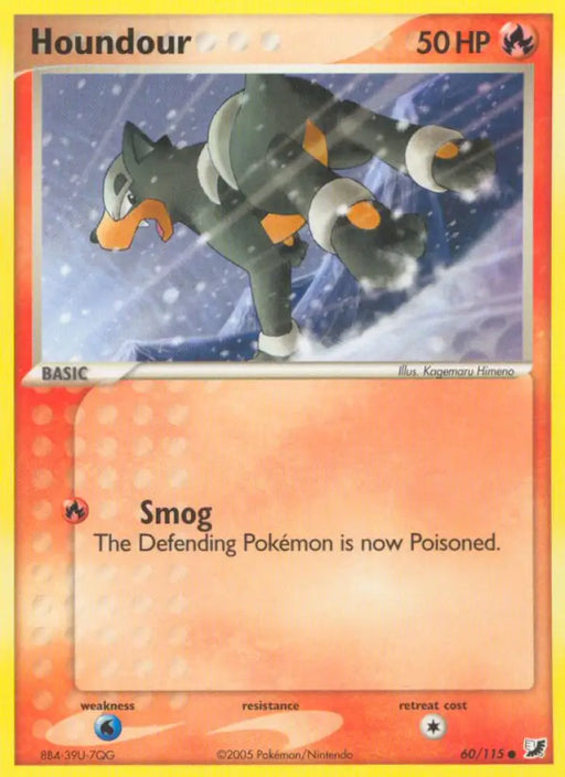 Houndour (60/115) [EX: Unseen Forces] - Pokemon Single