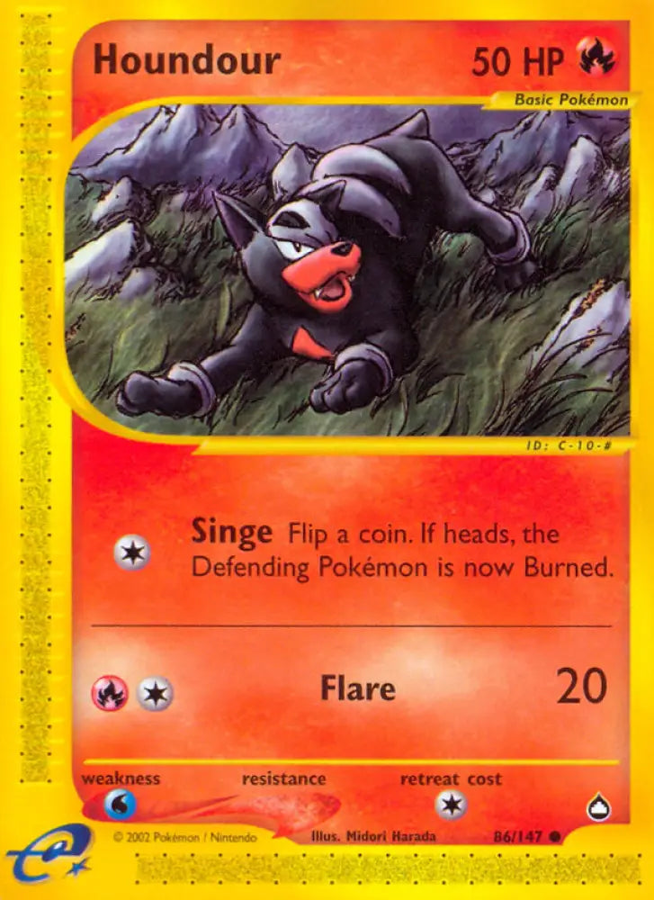 Houndour (86/147) [Aquapolis] - Pokemon Single