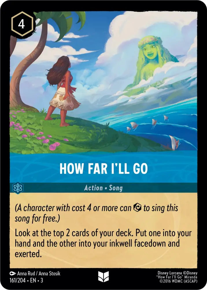 How Far I’ll Go (161/204) [Into the Inklands] - Lorcana Single