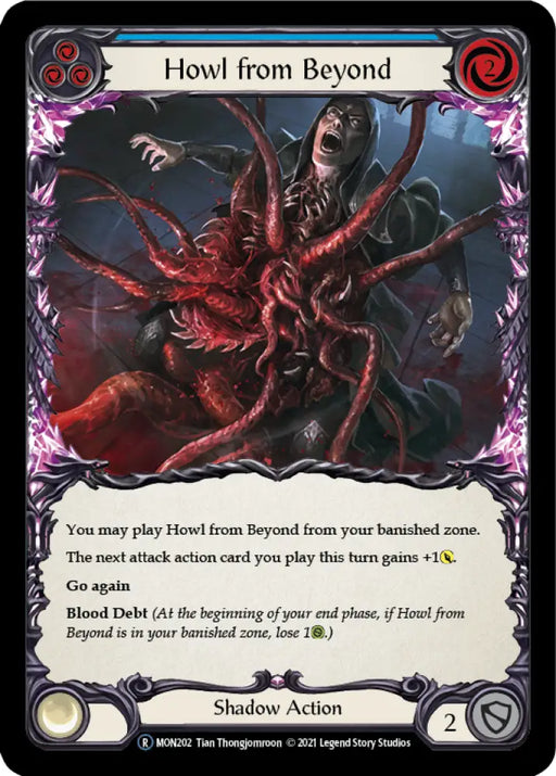 Howl from Beyond (Blue) [Monarch Unlimited] Unlimited Rainbow Foil - Flesh And Blood Single