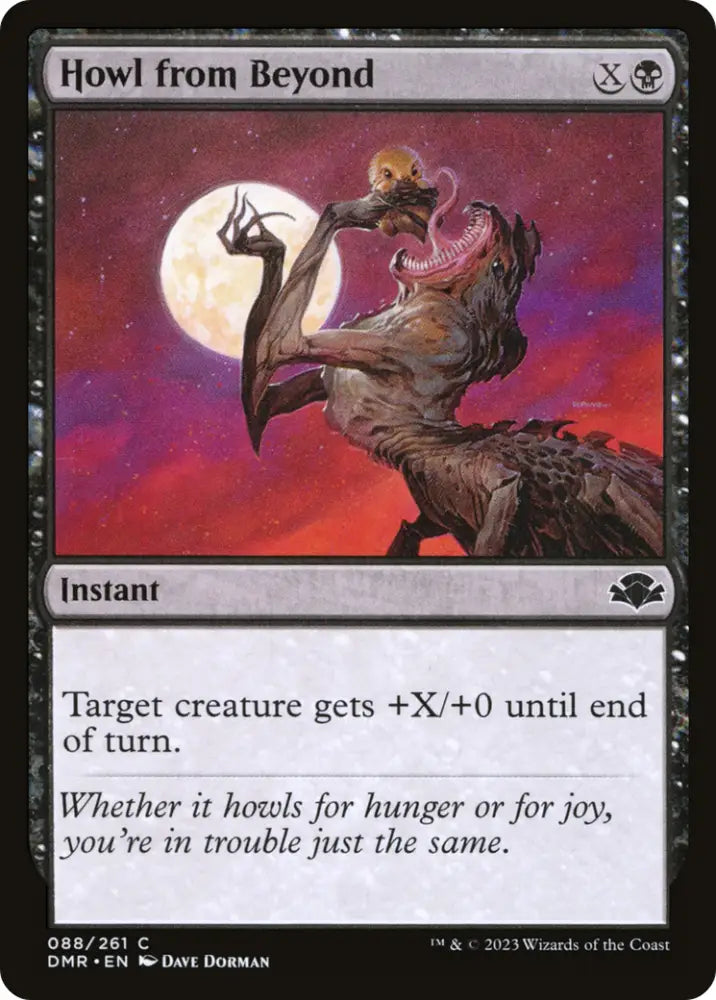 Howl from Beyond [Dominaria Remastered] - MTG Single
