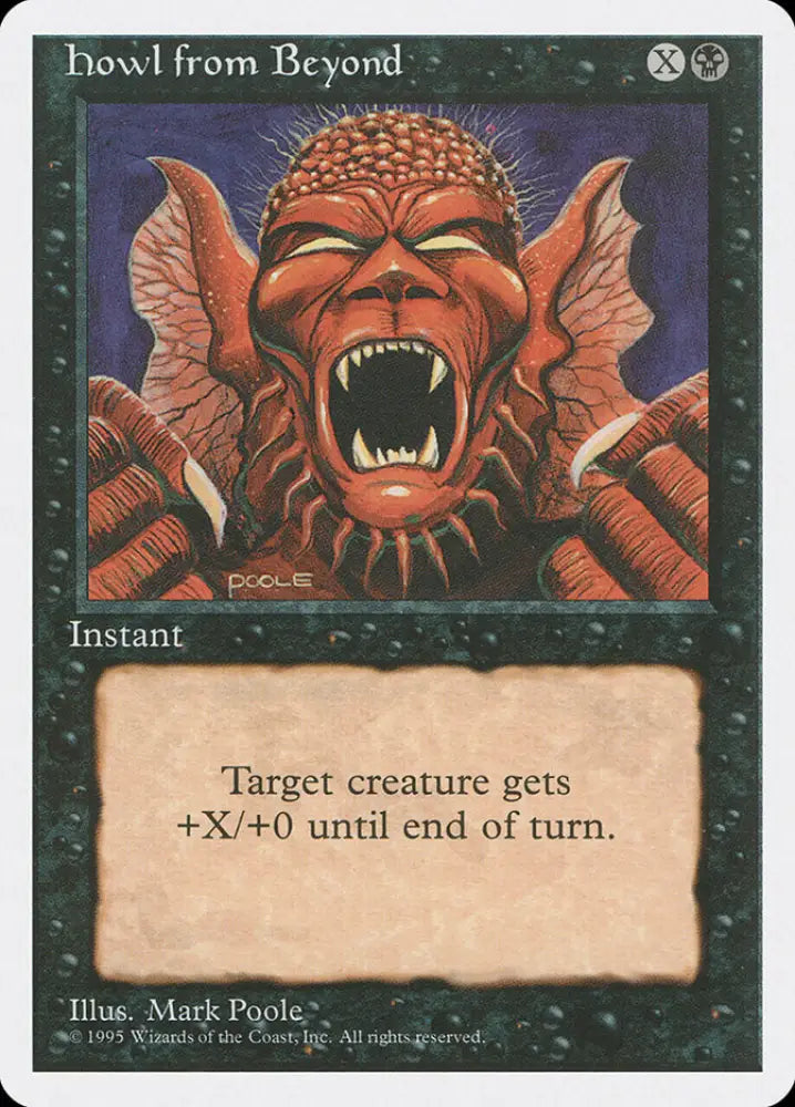 Howl from Beyond [Fourth Edition] - MTG Single